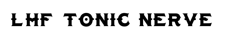 LHF Tonic Nerve font preview