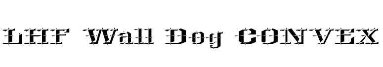 LHF Wall Dog CONVEX font preview