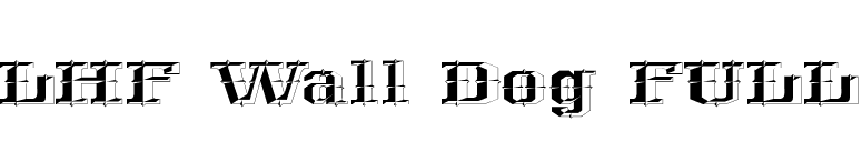 LHF Wall Dog FULL font preview