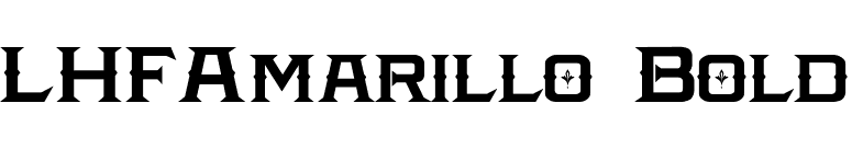 LHFAmarillo Bold font preview