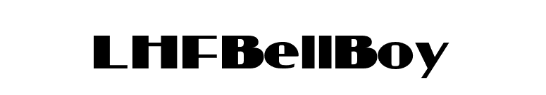 LHFBellBoy font preview
