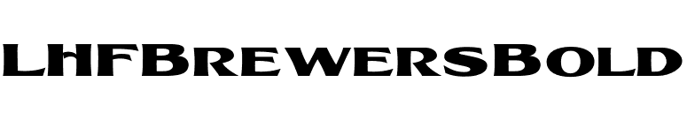LHFBrewersBold font preview
