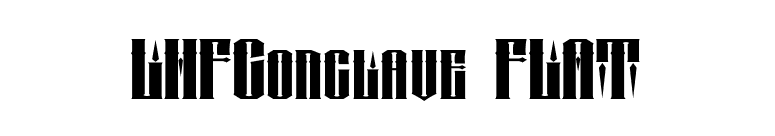 LHFConclave FLAT font preview