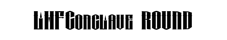 LHFConclave ROUND font preview