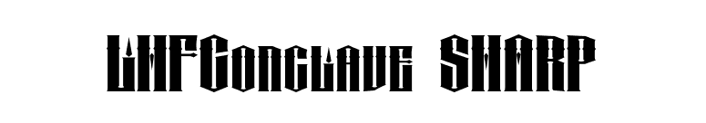LHFConclave SHARP font preview