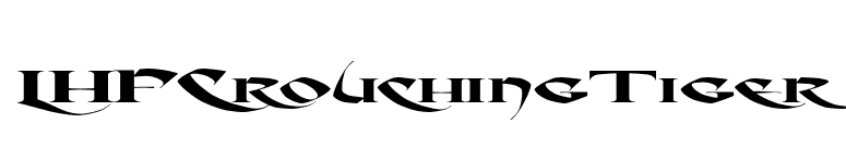 LHFCrouchingTiger font preview