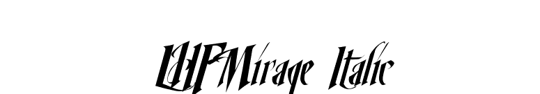 LHFMirage Italic font preview