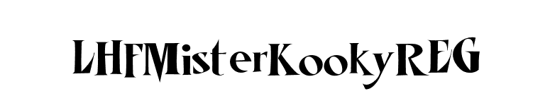 LHFMisterKookyREG font preview