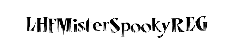 LHFMisterSpookyREG font preview