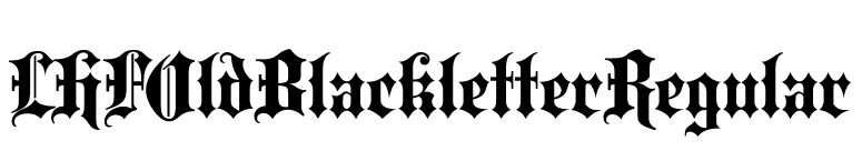 LHFOldBlackletterRegular font preview