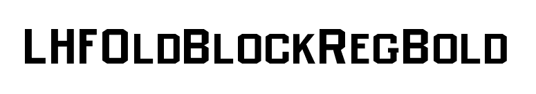 LHFOldBlockRegBold font preview