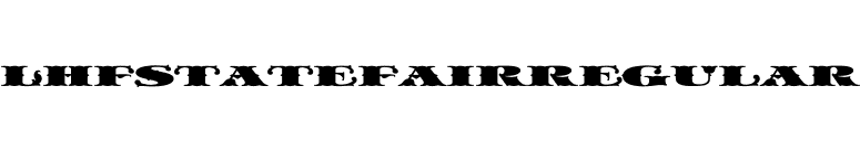 LHFStateFairRegular font preview