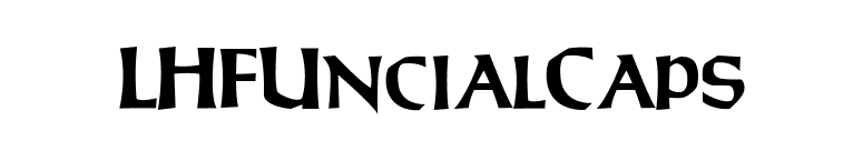 LHFUncialCaps font preview