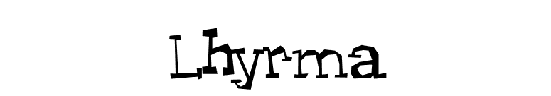 Lhyrma font preview