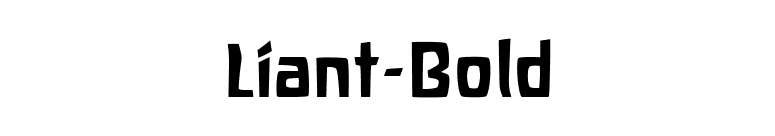 Liant-Bold font preview