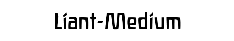 Liant-Medium font preview