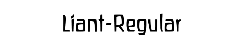 Liant-Regular font preview