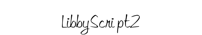 LibbyScript2 font preview