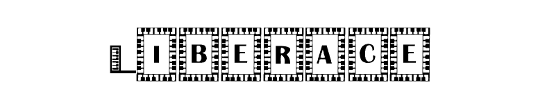 Liberace font preview