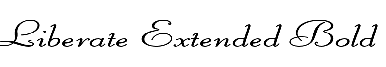 Liberate Extended Bold font preview