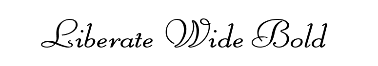 Liberate Wide Bold font preview
