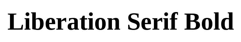 Liberation Serif Bold font preview