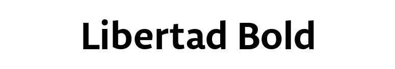 Libertad Bold font preview