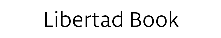 Libertad Book font preview
