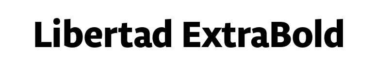 Libertad ExtraBold font preview