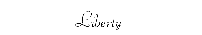 Liberty font preview