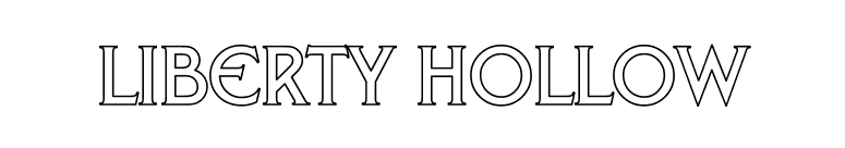 Liberty Hollow font preview