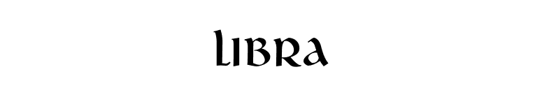 Libra font preview