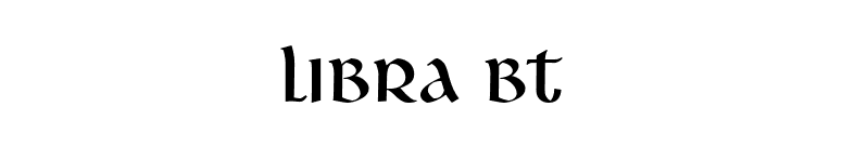 Libra BT font preview
