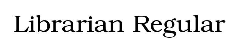 Librarian Regular font preview
