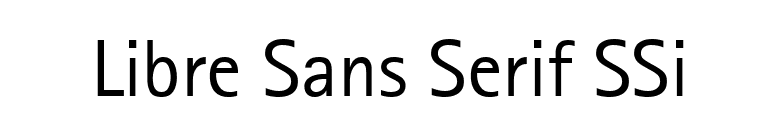 Libre Sans Serif SSi font preview