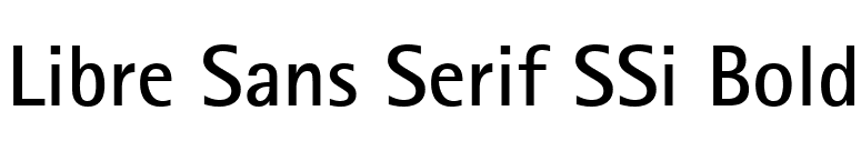 Libre Sans Serif SSi Bold font preview