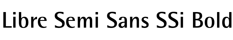 Libre Semi Sans SSi Bold font preview