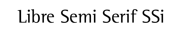 Libre Semi Serif SSi font preview