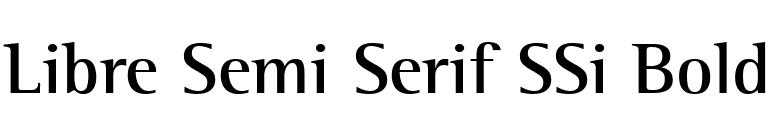 Libre Semi Serif SSi Bold font preview
