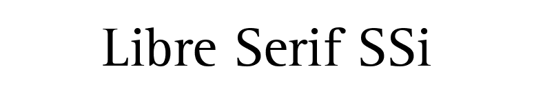 Libre Serif SSi font preview