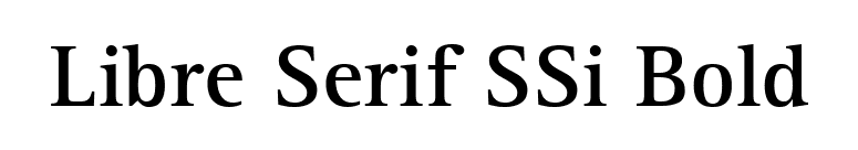 Libre Serif SSi Bold font preview