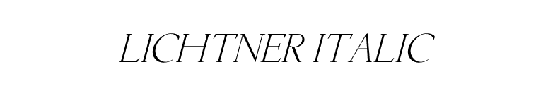 Lichtner Italic font preview