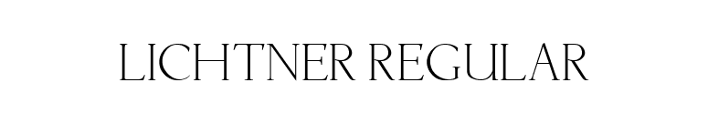 Lichtner Regular font preview