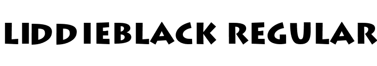 LiddieBlack Regular font preview