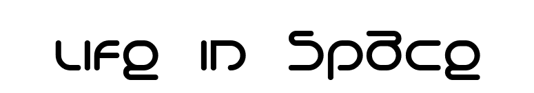 Life in Space font preview