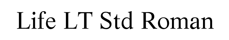 Life LT Std Roman font preview