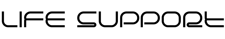 Life support font preview