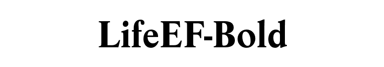 LifeEF-Bold font preview
