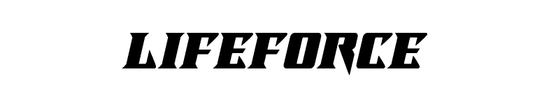 Lifeforce font preview