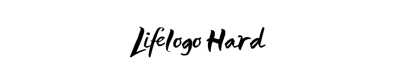 Lifelogo Hard font preview